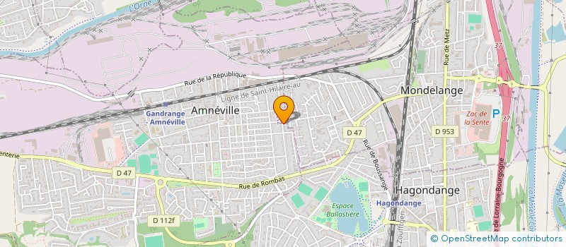 localisation de l'entreprise SCI 3POM  AMNEVILLE
