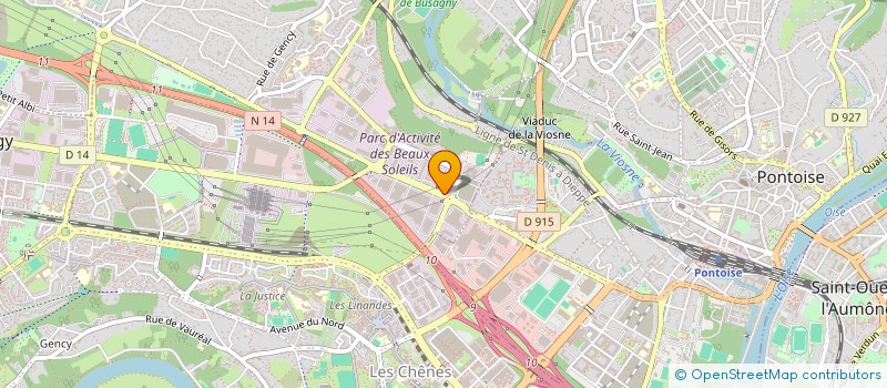 localisation de l'entreprise SCI 3R  OSNY