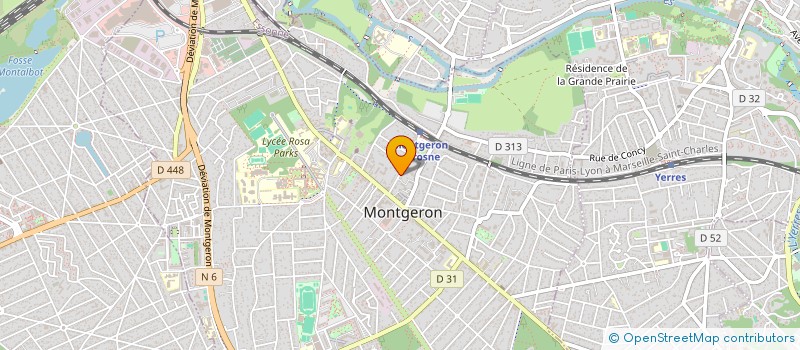 localisation de l'entreprise SCI 3R à MONTGERON