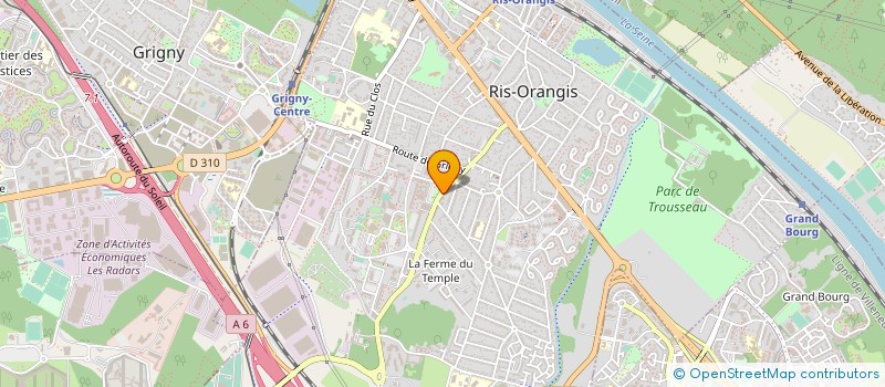 localisation de l'entreprise SCI 3S à RIS-ORANGIS