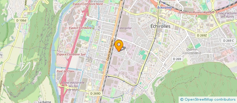 localisation de l'entreprise SCI 3S à ECHIROLLES