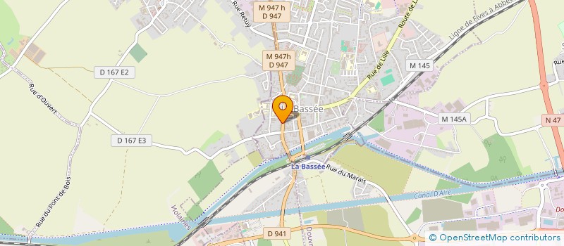 localisation de l'entreprise SCI 3S à LA BASSEE