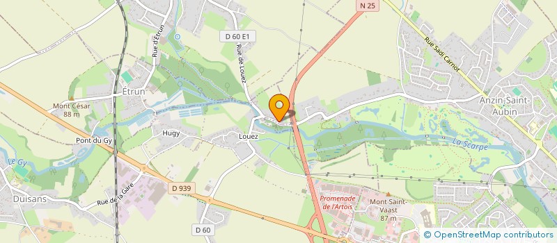 localisation de l'entreprise SCI 3S  DUISANS