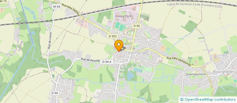 localisation de l'entreprise SCI 3STINVEST  CYSOING