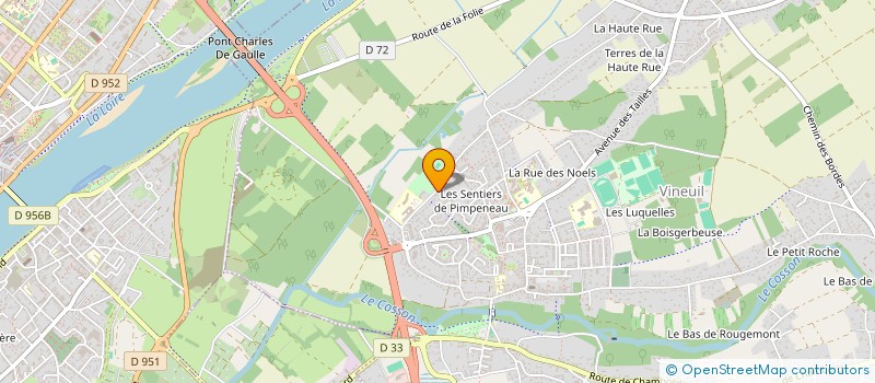 localisation de l'entreprise SCI 3T & CO  VINEUIL