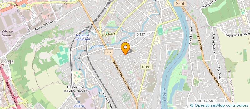 localisation de l'entreprise SCI 3V à CORBEIL-ESSONNES