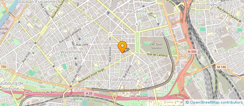 localisation de l'entreprise SCI 3V DELASALLE à LILLE