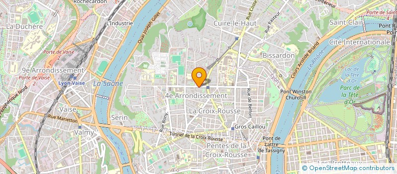 localisation de l'entreprise SCI 3V2  LYON