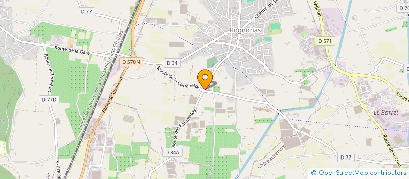 localisation de l'entreprise SCI 3V2L  ROGNONAS