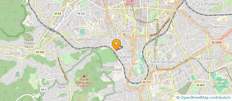 localisation de l'entreprise SCI 3VAL  CLERMONT-FERRAND