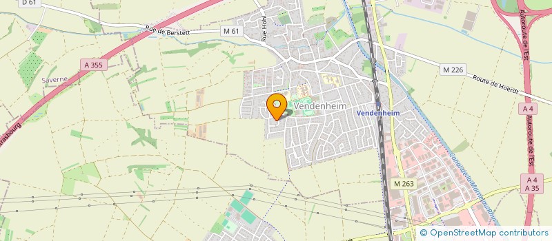 localisation de l'entreprise SCI 3W  VENDENHEIM