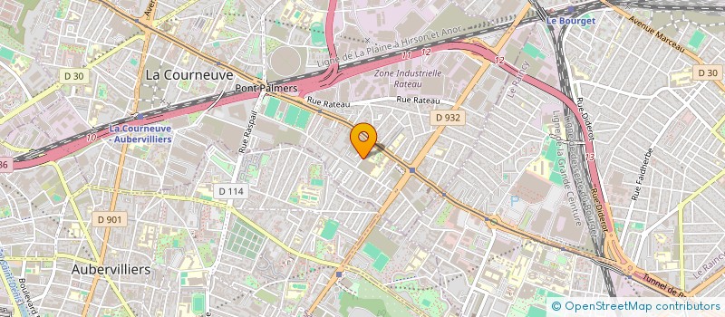 localisation de l'entreprise SCI 3W INMOB à LA COURNEUVE