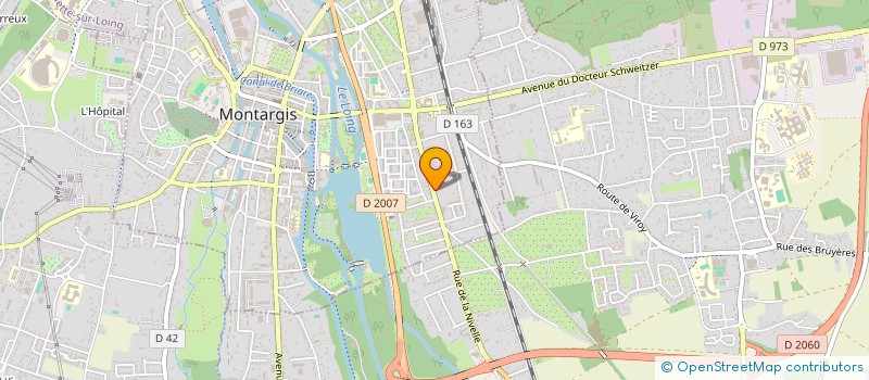 localisation de l'entreprise SCI 3Z à MONTARGIS