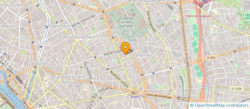localisation de l'entreprise SCI 4/6 BOISSIERE  PARIS