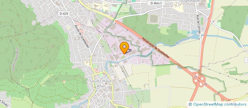 localisation de l'entreprise SCI 4  SOULTZ-HAUT-RHIN