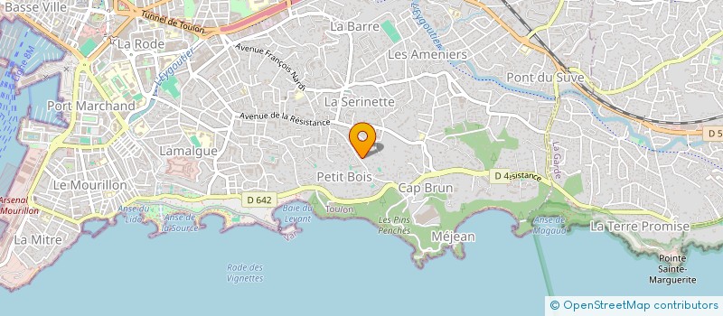 localisation de l'entreprise SCI 4 AIRS  TOULON