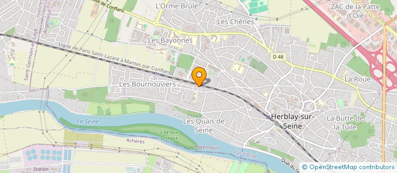 localisation de l'entreprise SCI 4 AS  HERBLAY-SUR-SEINE