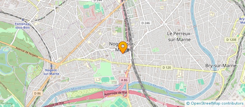localisation de l'entreprise SCI 4 AU 6 RUE DE L'ARBOUST  NOGENT-SUR-MARNE