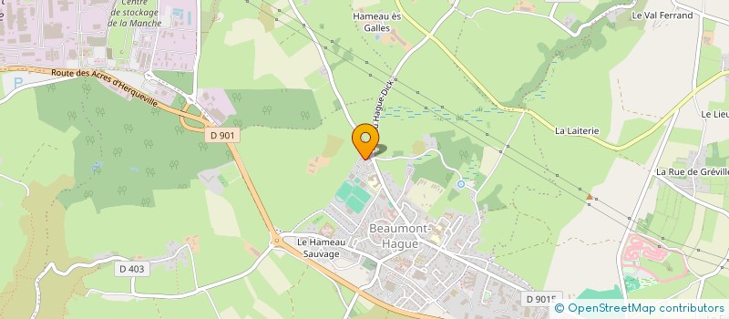 localisation de l'entreprise SCI 4 AVRB  LA HAGUE