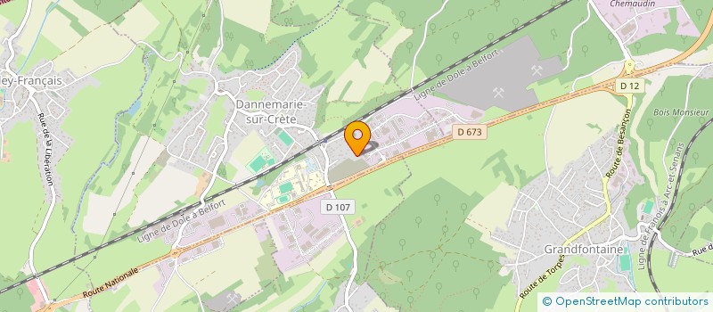 localisation de l'entreprise SCI 4 B  DANNEMARIE-SUR-CRETE