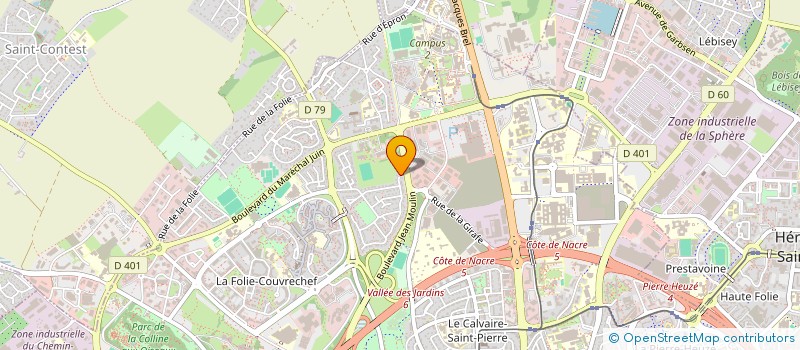 localisation de l'entreprise SCI 4 B à CAEN