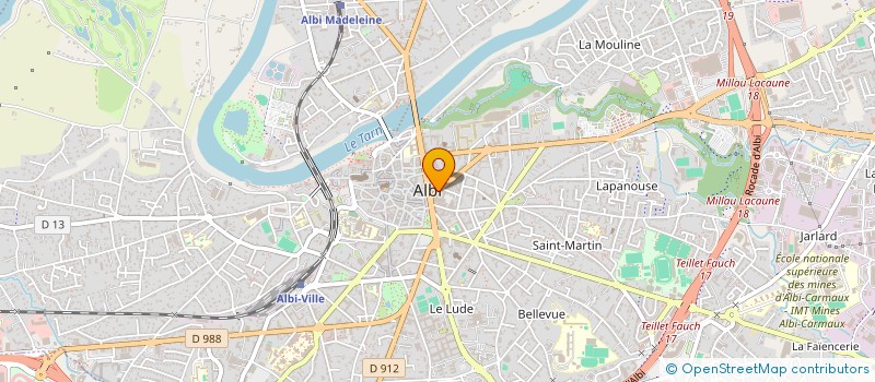 localisation de l'entreprise SCI 4 B IMMO à ALBI