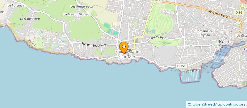 localisation de l'entreprise SCI 4 B R DU MARECHAL LECLERC  PORNIC