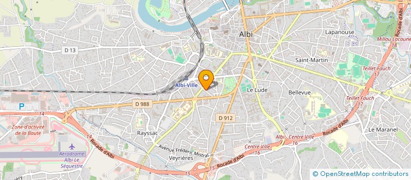 localisation de l'entreprise SCI 4 C à ALBI