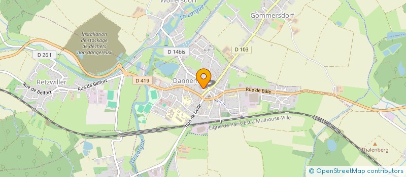 localisation de l'entreprise SCI 4 C  DANNEMARIE