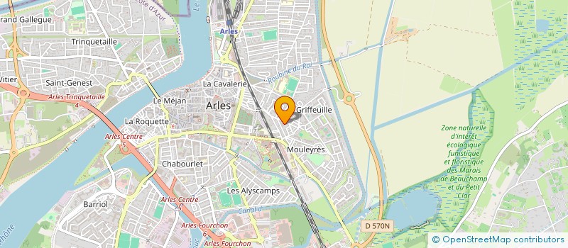 localisation de l'entreprise SCI 4 CHEMIN DE GRIFFEUILLE à ARLES