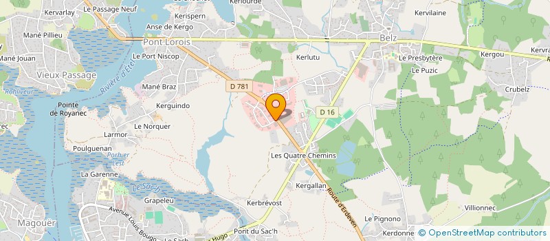 localisation de l'entreprise SCI 4 CHEMINS  BELZ