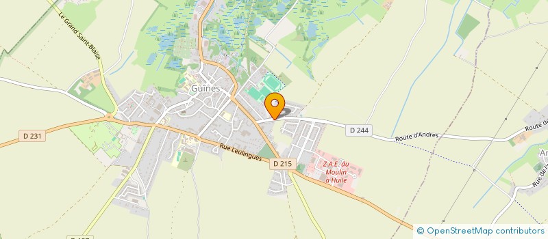 localisation de l'entreprise SCI 4 COINS  GUINES