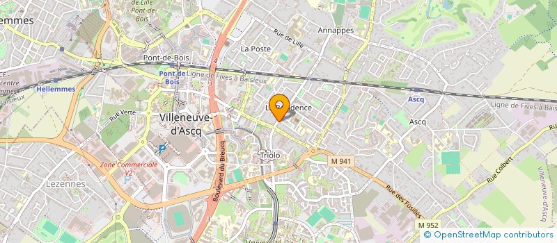 localisation de l'entreprise SCI 4 COUTEAUX à VILLENEUVE-D'ASCQ