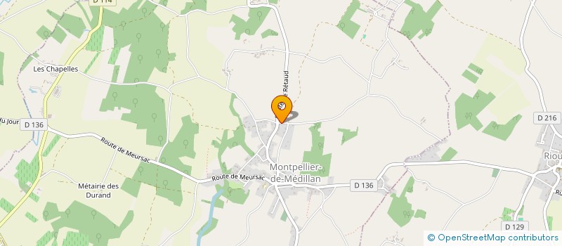 localisation de l'entreprise SCI 4 D  MONTPELLIER-DE-MEDILLAN