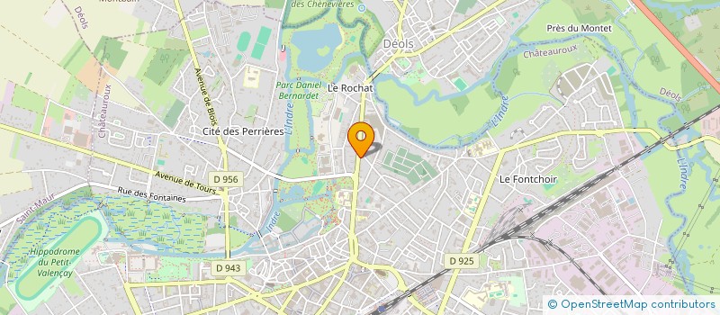 localisation de l'entreprise SCI 4 D  CHATEAUROUX