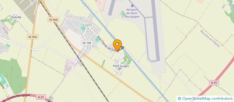 localisation de l'entreprise SCI 4 D  OUGES