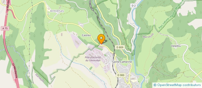 localisation de l'entreprise SCI 4 DAMY  MARVEJOLS