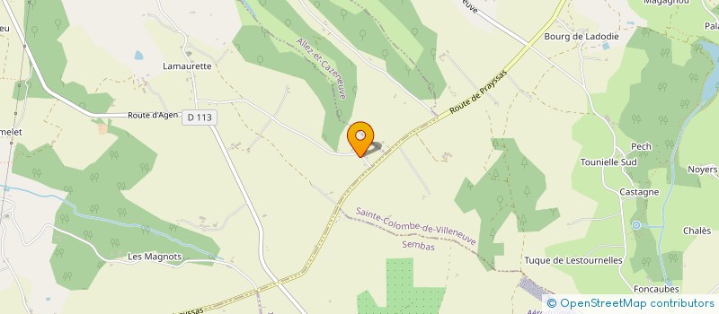 localisation de l'entreprise SCI 4 DE BATON  LE TEMPLE-SUR-LOT