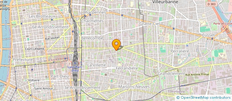 localisation de l'entreprise SCI 4 DOLARD  VILLEURBANNE