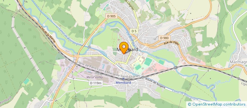 localisation de l'entreprise SCI 4 ET 6 RUE BENJAMIN GUERARD  MONTBARD