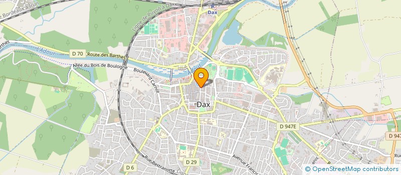 localisation de l'entreprise SCI 4 ET 6 RUE CAZADE à DAX
