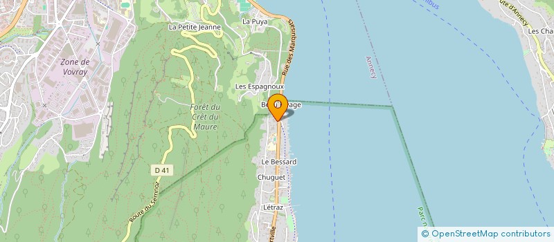 localisation de l'entreprise SCI 4 F L  SEVRIER