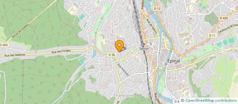 localisation de l'entreprise SCI 4 FINGERS à EPINAL