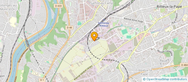 localisation de l'entreprise SCI 4 G  RILLIEUX-LA-PAPE