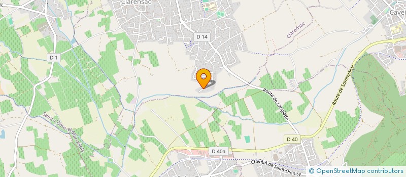 localisation de l'entreprise SCI 4 GARCONS PLEINS D'AVENIR  CLARENSAC