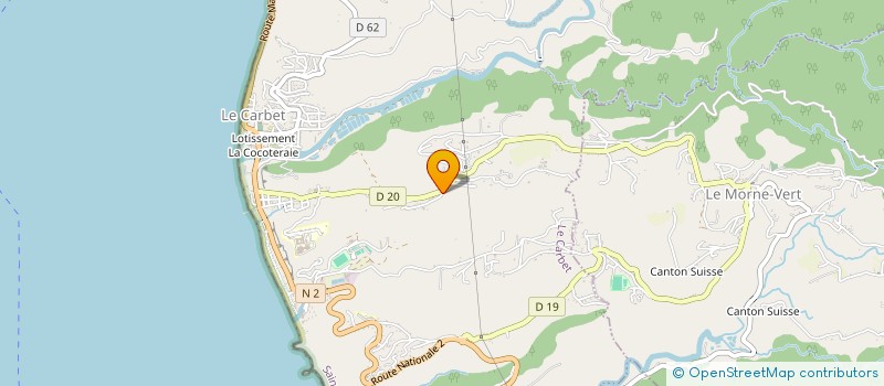 localisation de l'entreprise SCI 4 HORIZONS  CARBET