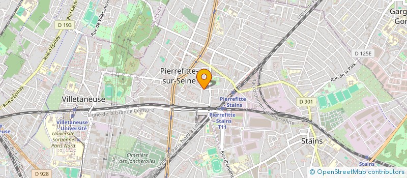 localisation de l'entreprise SCI 4 JAC à PIERREFITTE-SUR-SEINE