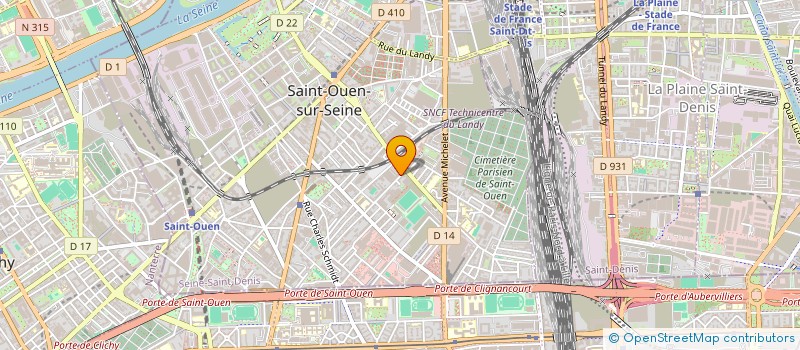 localisation de l'entreprise SCI 4 JAND à SAINT-OUEN-SUR-SEINE