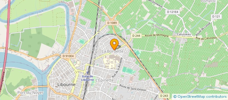 localisation de l'entreprise SCI 4 JAUGARET  LIBOURNE