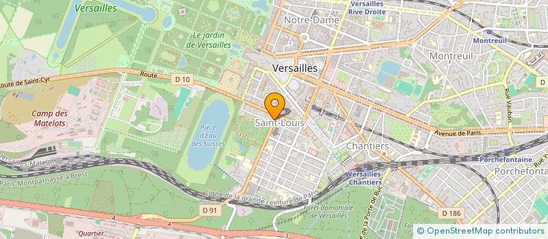 localisation de l'entreprise SCI 4 JOFFRE à VERSAILLES